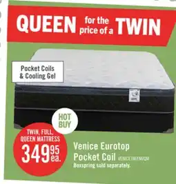 The Brick Springwall Venice Eurotop Twin Mattress offer