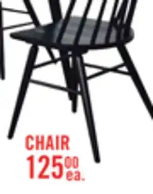 The Brick Astro Dining Chair with Curved Spindle-Back - Black offer