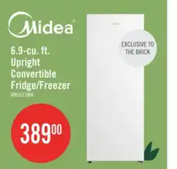 The Brick Midea 6.9 Cu. Ft. Convertible Upright Refrigerator-Freezer - MRU07B3AWW offer