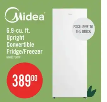 The Brick Midea 6.9 Cu. Ft. Convertible Upright Refrigerator-Freezer - MRU07B3AWW offer
