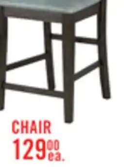 The Brick Tribeca Counter-Height Dining Chair with Vegan-Leather Fabric, Cross-Back - Grey/Brown offer