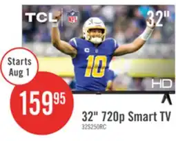 The Brick TCL 32 720p HD LED 60Hz Roku Smart TV (32S250R-CA) offer