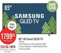 The Brick Samsung 85 Q6F QLED Smart TV with Vision AI offer