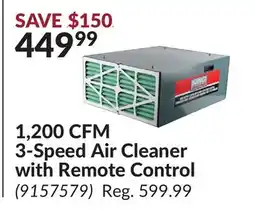 Princess Auto 1,200 CFM 3-Speed Air Cleaner with Remote Control offer