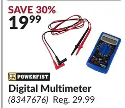 Princess Auto Digital Multimeter offer