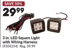 Princess Auto 3 in. LED Square Light with Wiring Harness offer