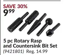 Princess Auto 5 pc Rotary Rasp and Countersink Bit Set offer