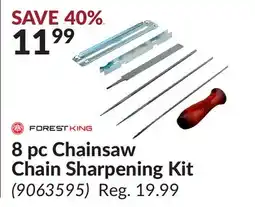 Princess Auto 8 pc Chainsaw Chain Sharpening Kit offer