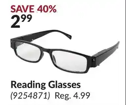 Princess Auto Reading Glasses offer