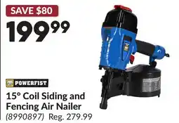 Princess Auto 15° Coil Siding and Fencing Air Nailer offer