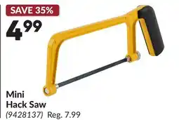Princess Auto Mini Hack Saw offer