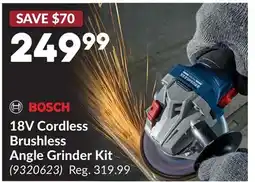 Princess Auto 18V Cordless Brushless Angle Grinder Kit offer