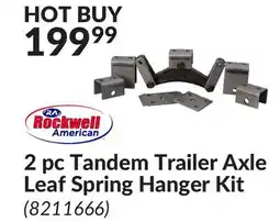 Princess Auto 2 pc Tandem Trailer Axle Leaf Spring Hanger Kit offer