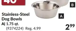 Princess Auto 1.75 qt. Stainless-Steel Dog Bowls offer