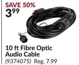 Princess Auto 10 ft Fibre Optic Audio Cable offer