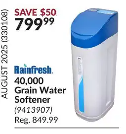 Princess Auto 40,000 Grain Water Softener offer