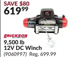 Princess Auto 9,500 lb 12V DC Winch offer