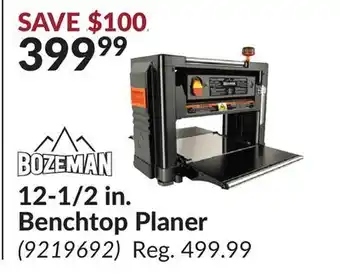 Princess Auto 12-1/2 in. Benchtop Planer offer