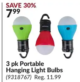 Princess Auto 3 pk Portable Hanging Light Bulbs offer
