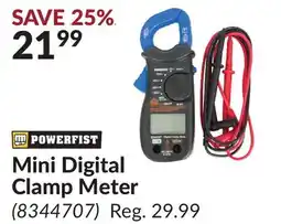 Princess Auto Mini Digital Clamp Meter offer