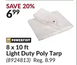 Princess Auto 8 x 10 ft Light Duty Poly Tarp offer