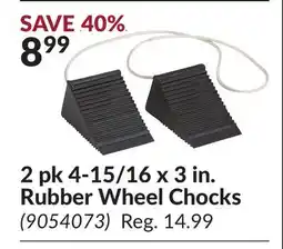 Princess Auto 2 pk 4-15/16 x 3 in. Rubber Wheel Chocks offer