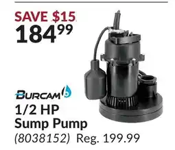 Princess Auto 1/2 HP Sump Pump offer