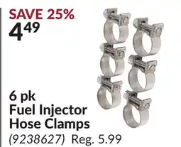 Princess Auto 6 pk Fuel Injector Hose Clamps offer