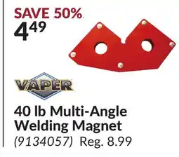 Princess Auto 40 lb Multi-Angle Welding Magnet offer