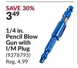 Princess Auto 1/4 in. Pencil Blow Gun with I/M Plug offer
