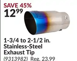 Princess Auto 1-3/4 to 2-1/2 in. Stainless-Steel Exhaust Tip offer