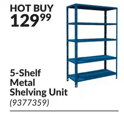 Princess Auto 5-Shelf Metal Shelving Unit offer
