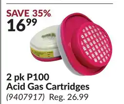Princess Auto 2 pk P100 Acid Gas Cartridges offer