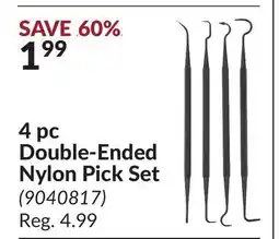 Princess Auto 4 pc Double-Ended Nylon Pick Set offer