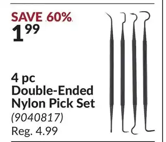 Princess Auto 4 pc Double-Ended Nylon Pick Set offer