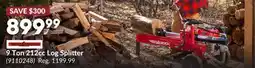 Princess Auto 9 Ton 212cc Log Splitter offer