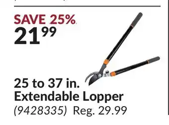 Princess Auto 25 to 37 in. Extendable Lopper offer