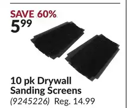 Princess Auto 10 pk Drywall Sanding Screens offer