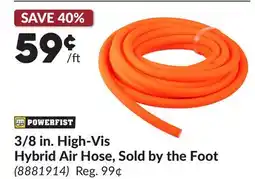 Princess Auto 3/8 in. High-Vis Hybrid Air Hose, Sold by the Foot offer