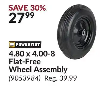 Princess Auto 4.80 x 4.00-8 Flat-Free Wheel Assembly offer