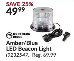 Princess Auto Amber/Blue LED Beacon Light offer