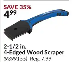 Princess Auto 2-1/2 in. 4-Edged Wood Scraper offer