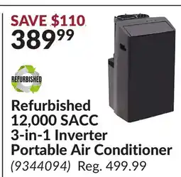 Princess Auto 12, 000 SACC 3-in-1 Inverter Portable Air Conditioner offer