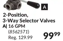 Princess Auto 2-Position, 3-Way Selector Valves 16 GPM offer