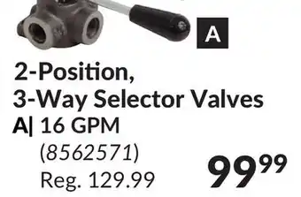 Princess Auto 2-Position, 3-Way Selector Valves 16 GPM offer