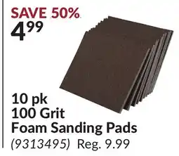 Princess Auto 10 pk 100 Grit Foam Sanding Pads offer