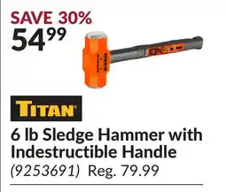 Princess Auto 6 lb Sledge Hammer with Indestructible Handle offer