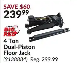 Princess Auto 4 Ton Dual-Piston Floor Jack offer