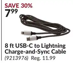 Princess Auto 8 ft USB-C to Lightning Charge-and-Sync Cable offer