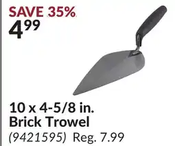 Princess Auto 10 x 4-5/8 in. Brick Trowel offer